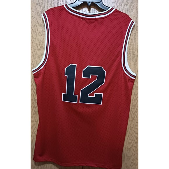 Michael Jordan (Mitchell/Ness)-(Bulls)-(Jersey)-(Red)-(Good Condition)-(XL)-$110 - Picture 5 of 9